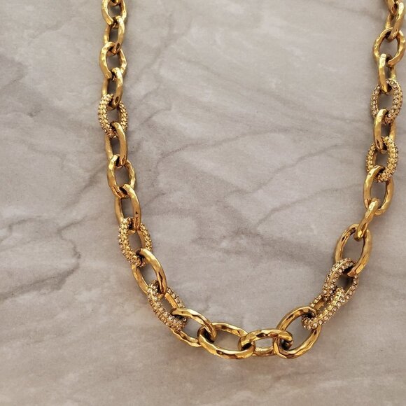 ✨ Stella and Dot Rhinestone Crystal Pave Link Christina Necklace ✨ - Picture 6 of 16